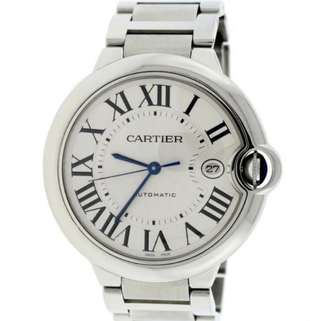 Cartier Silver Ballon Bleu W69012z4 Stainless Steel Mens Watch