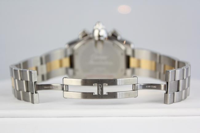 Cartier Silver Gold XL Roadster Two-tone 18kt Yellow and Steel Mens Watch