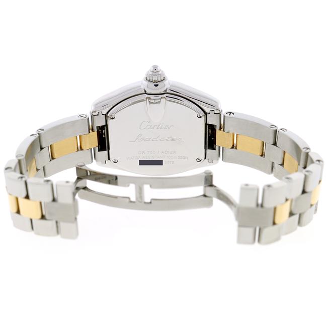 Cartier Roman Roadster Ladies Small Gold/Steel Dial W62026y4 B&p Watch