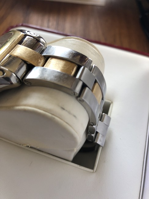 Cartier Gold and Silver XL Chronograph Roadster Dual Tone Watch