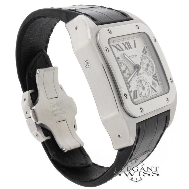 Cartier Box XL Santos 100 Chronograph Steel Mens W20090x8 Box&papers Watch