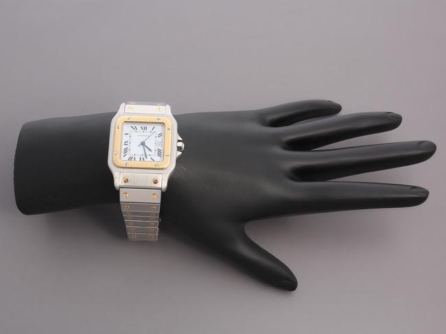 Cartier Mid-size Two Tone Santos Watch