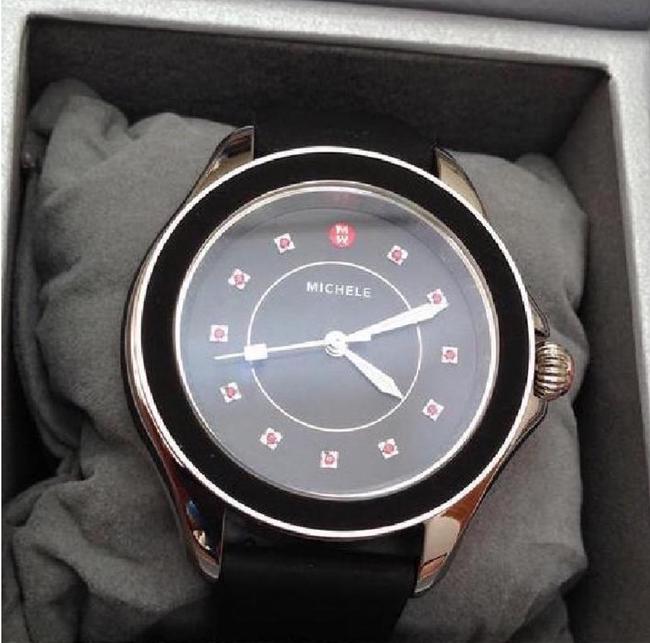 Michele Black Black/Silver Cape Topaz Mww27a000006 Watch
