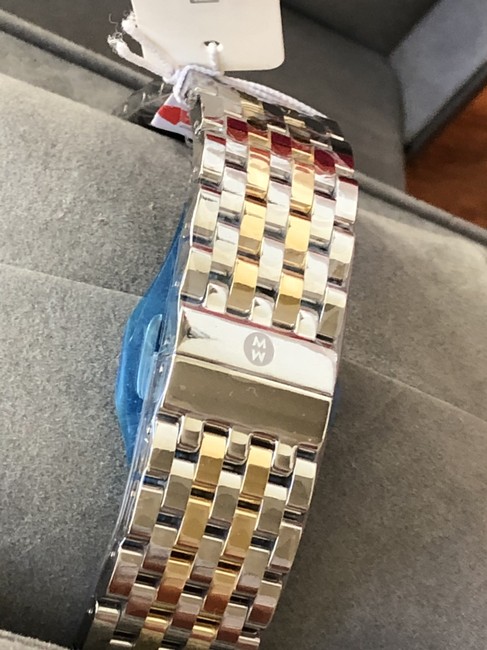 Michele Gold Gold/Silver Deco Ii 18k-gold Diamond Dial Watch