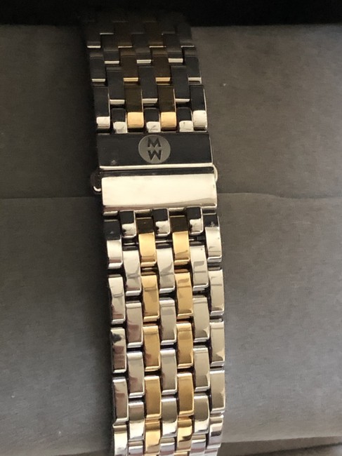 Michele Gold/Silver Serein 0.61 Ctw Diamond Mw21b01c5963 Watch