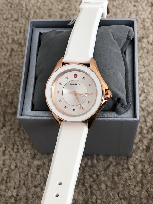 Michele Multicolor Cape Sunray Dial Silicone Mww27a000004 Watch