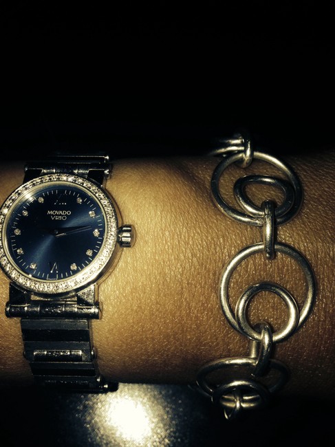Movado White Gold Womans 18kt Vizio with Diamonds Watch