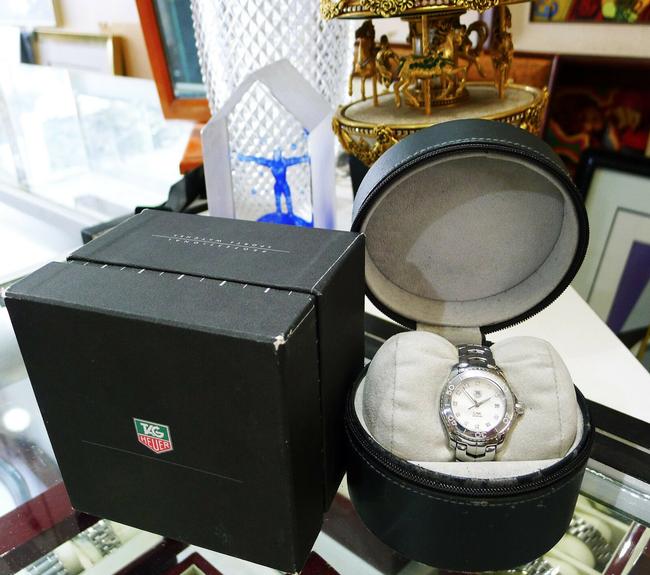 TAG Heuer Stainless Steel Link Ref: Wj1319-0 Quartz Diamond Mop Ladies Watch