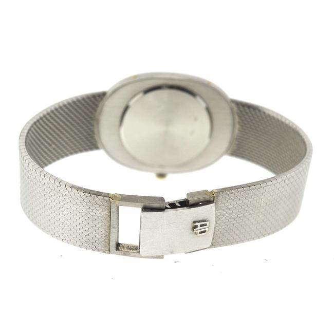 Audemars Piguet Silver Vintage 18k White Gold Diamond Manual Watch