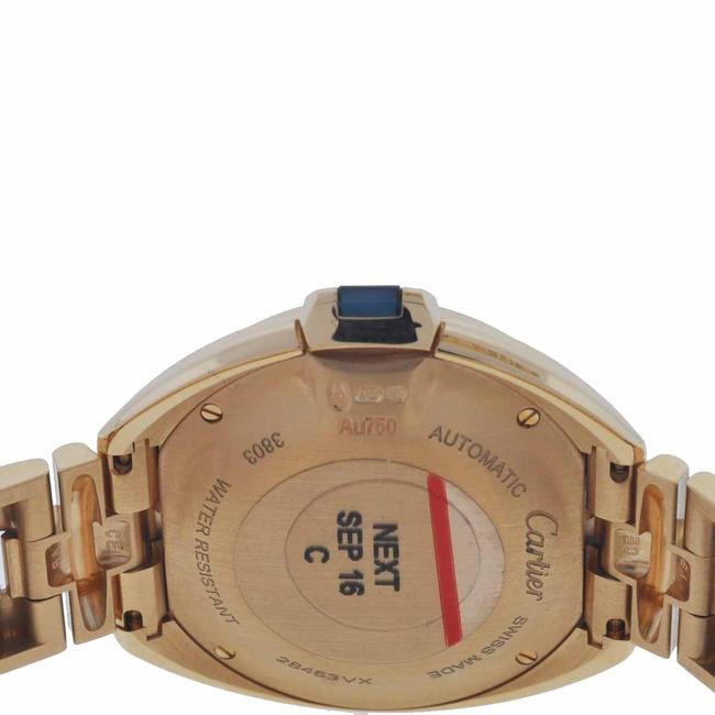 Cartier Rose Gold Cle De 31mm 18k with Diamonds Ladies Watch