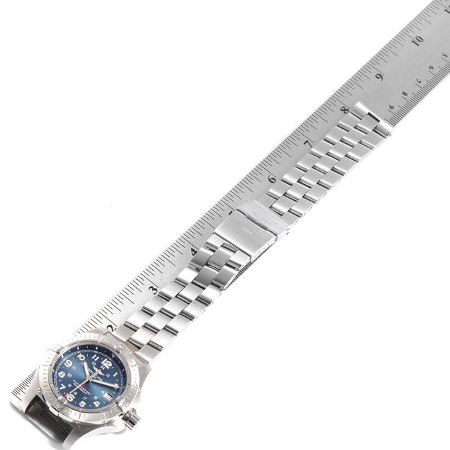 Breitling Concentric Blue Colt Quartz Dial Stainless Steel Mens A74380 Watch