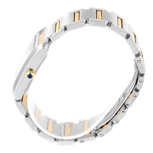 Cartier Silver Tank Francaise Large Steel Yellow Gold Unisex W51005q4 Watch