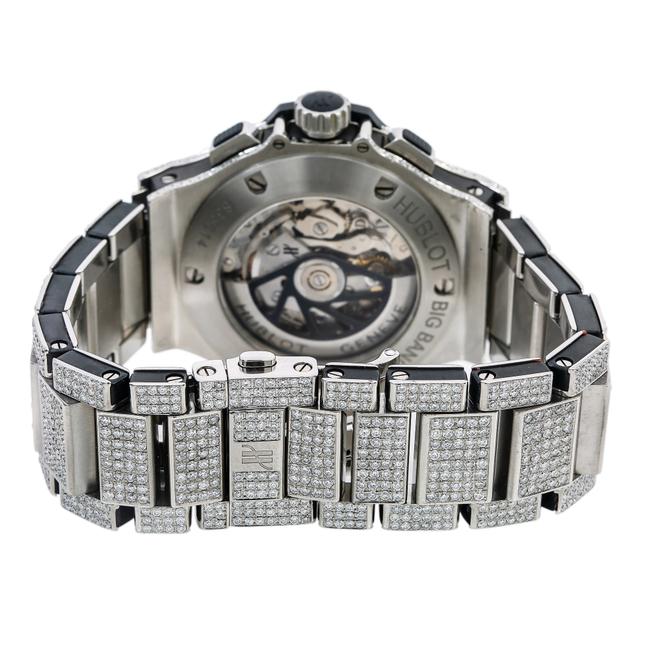 Hublot Black Big Bang 301.sm 44mm Dial with Stainless Steel Bracelet Watch
