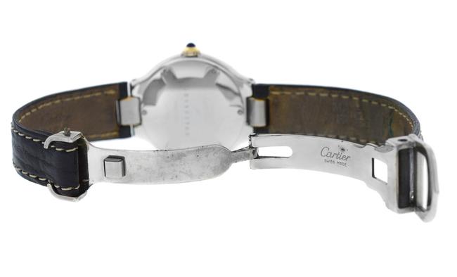 Cartier Yellow Gold Silver Ladies Must De 21 W1000944 Quartz Steel 28mm Watch