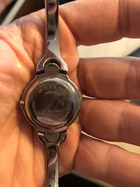 Movado Silver/Baby Pink Museum Watch