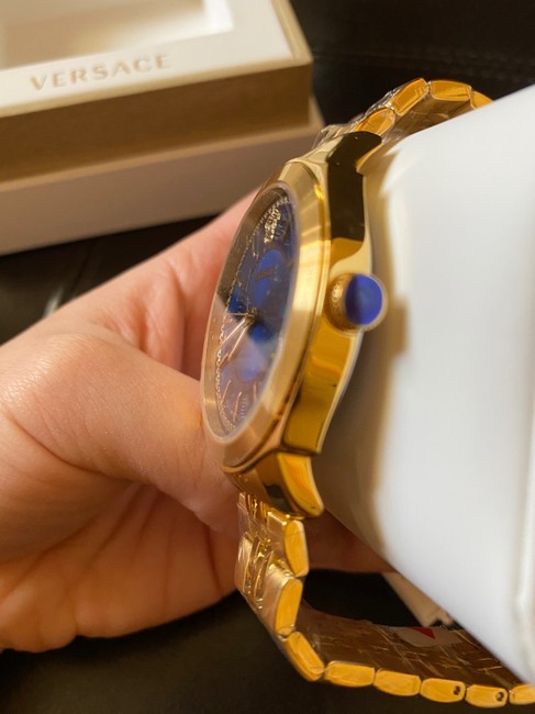 Versace Icon Classic Ip Gold Stainless Steel Bracelet Watch