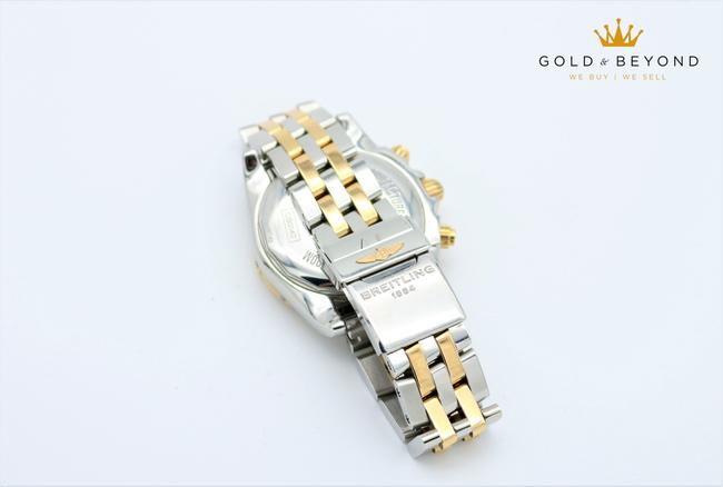 Breitling Multicolor Chronomat 41 Two Tone Yellow and White Watch