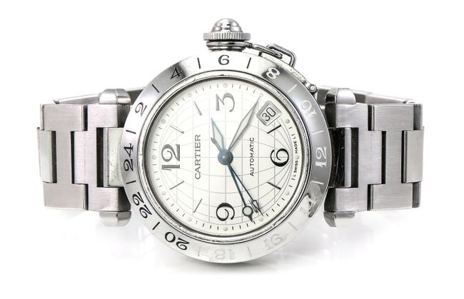 Cartier Stainless Steel Gmt 2377 Pasha Watch