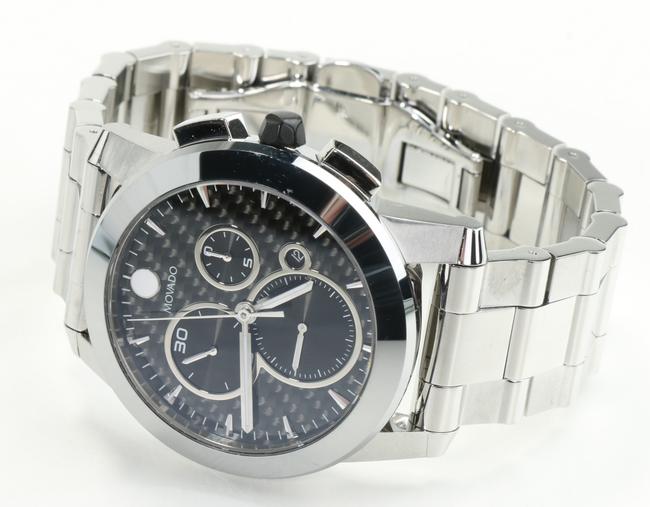 Movado Black/Silver Vizio Chronograph Watch