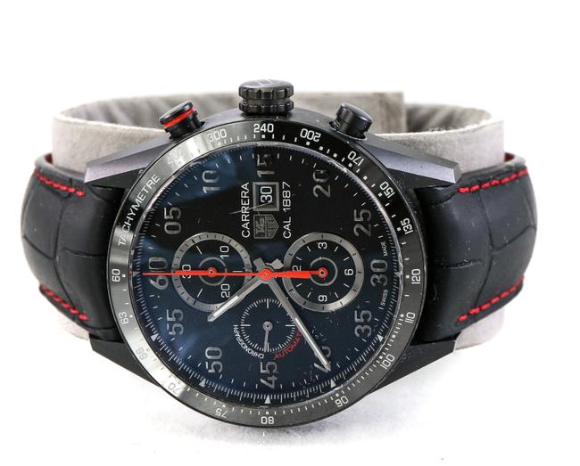 TAG Heuer Pvd Titanium/ Red Carrera Chronographe 43mm Car2a80 Watch