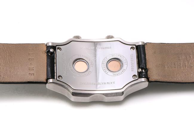 Philip Stein Stainless Steel Signature Dual Time Natural Freguency Watch
