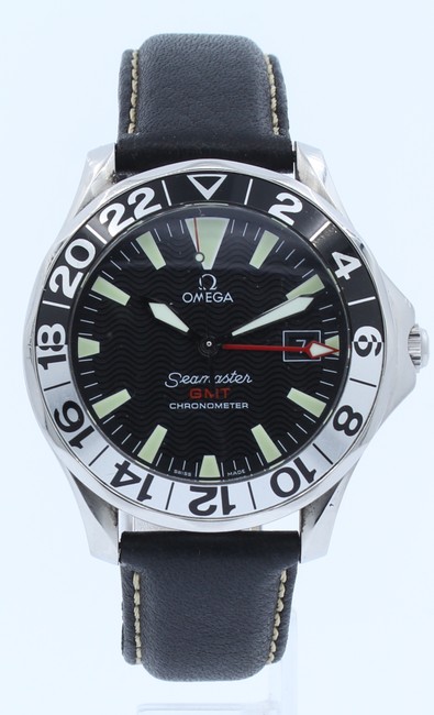 Omega Black Seamaster Gmt Professional Band 2234.50.00 50th Anniv. Edition M Watch