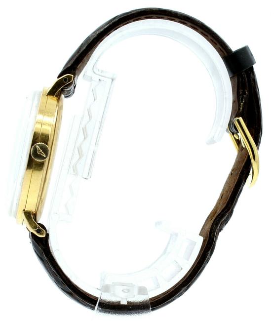Longines Gold Vintage 18k Yellow Round Manual Wind 35mm Mens Watch