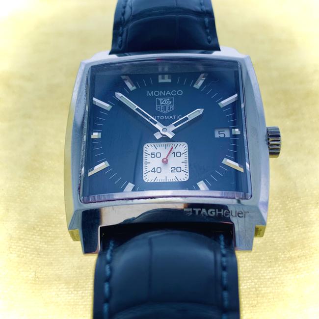 TAG Heuer Blue Monaco Stainless Steel Calibre 6 Dial Watch