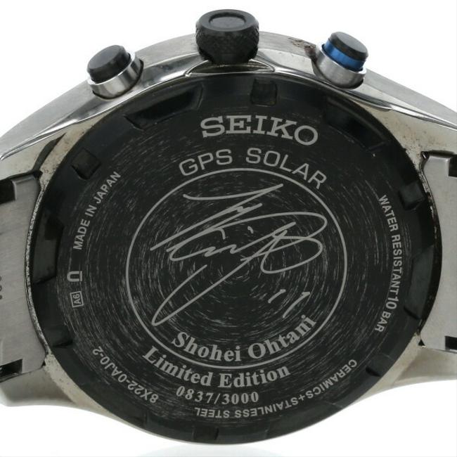 Seiko Black Solar Astron 8x22-0aj0-2 Dial Mens Watch