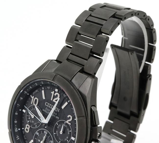 Citizen Satellite Solar Atessa Wave Radio Black Dial Super Titanium Mens Wristwatch Cc9075-52f Watch