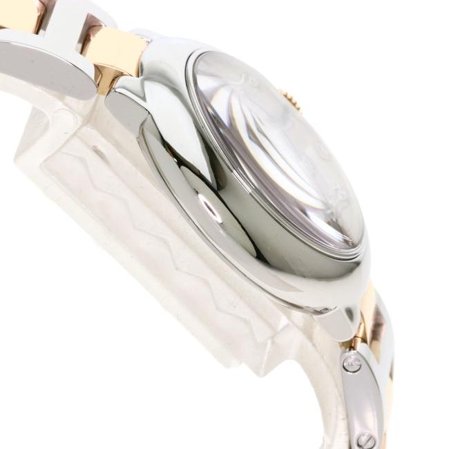 Cartier We902030 Baron Blue 28mm 11p Diamond Stainless Steel K18 Pink Gold Ladies Watch