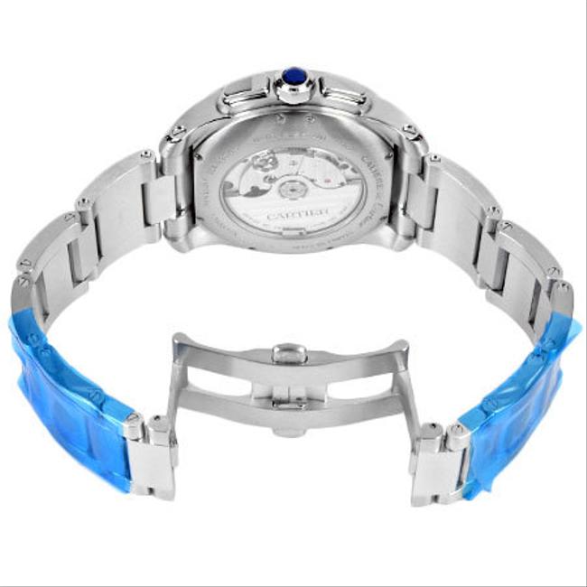 Cartier Caribou De Chronograph See-through Back Mens Self-winding Black Dial W7100061 Watch