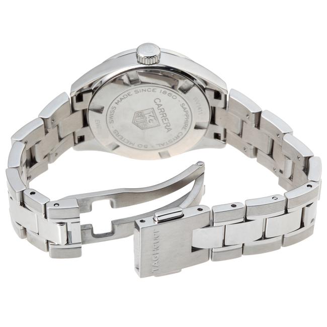 TAG Heuer Carrera Ladies Wv1411 Stainless Steel White Shell 13p Diamond Dial Dh50187 Watch