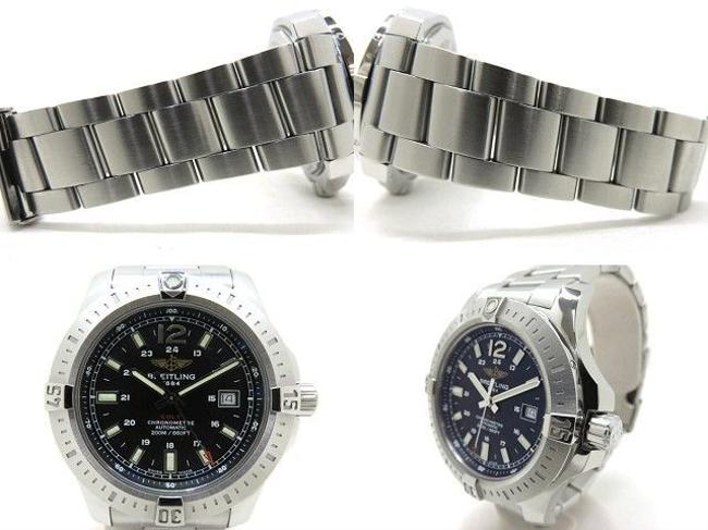 Breitling Colt A1738811 Winding Mens Black Dial Watch