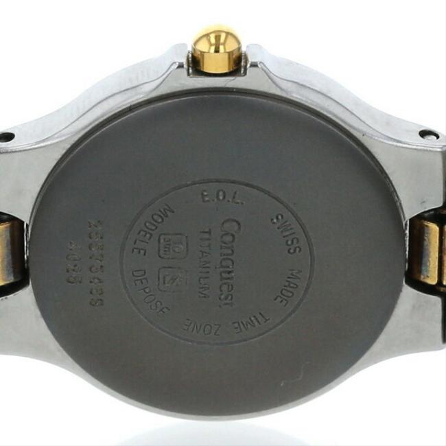 Longines Conquest Titanium Date 4025.1.206 Quartz Gray Dial Ladies Watch