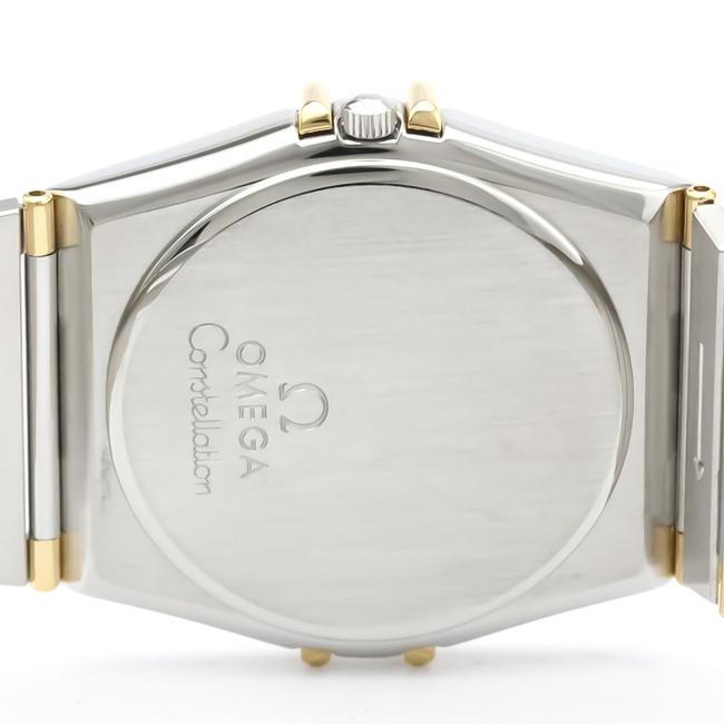 Omega Constellation 18k Gold Steel Quartz Mens 396.1070 Watch