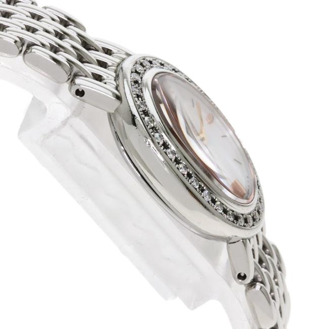 Seiko Gste891 1e70-0ah0 Credor Signo Oval Stainless Steel Diamond Ladies Watch