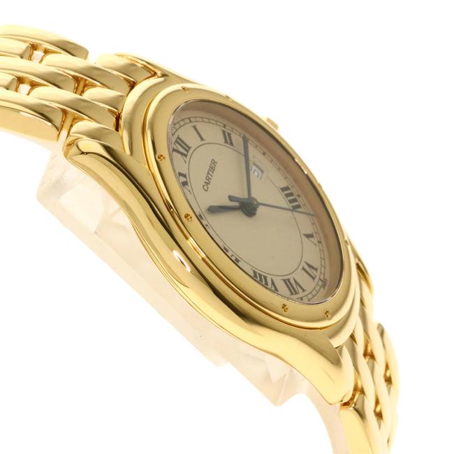 Cartier Panther Cougar Lm K18 Yellow Gold Mens Watch