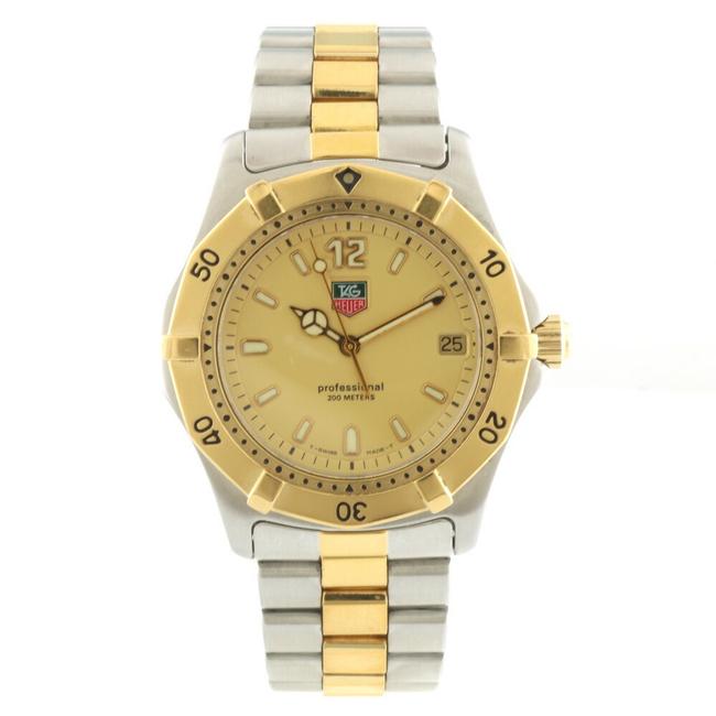 TAG Heuer 200m Combination Professional Wk1121 Silver Gold Mens Stainless Steel Plating Watch