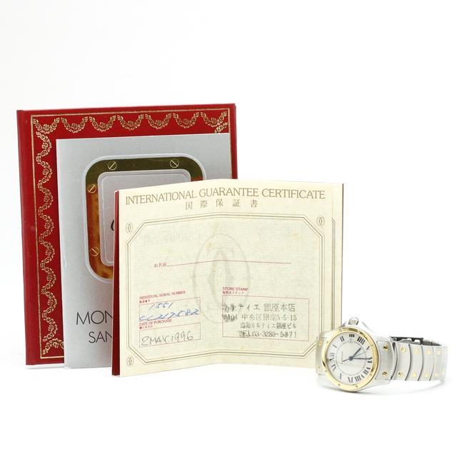 Cartier Santos Cougar Quartz Stainless Steel Yellow Gold (18k) Womens Dress Watch