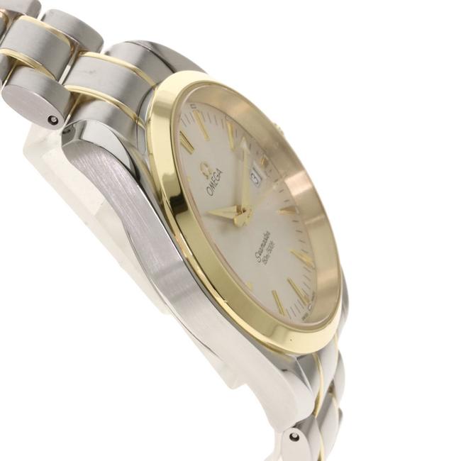 Omega 2317.3 Seamaster Aqua Terra Stainless Steel K18 Yellow Gold Men Watch