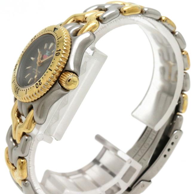 TAG Heuer Cell Date Series Gray Dial Stainless Steel Gold Plated Combination Ladies Quartz S95.208 Watch