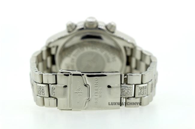 Breitling Stainless Steel Choronomat Superocean 6ct Diamond with Appraisal Watch
