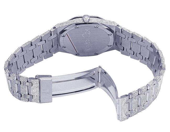 Audemars Piguet Ladies Stainless Steel Royal Oak 35mm Black Dial Diamond 12.5 Ct Watch