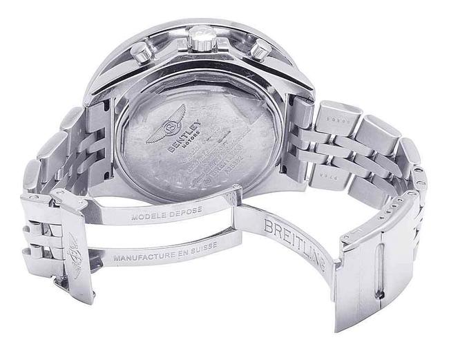 Breitling Stainless Steel Custom Bentley A25362 48mm White Dial Diamond 7.35 Ct Watch