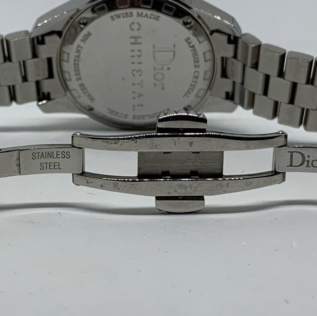 Dior Black Christal Steel and Diamonds Cd11315 Watch