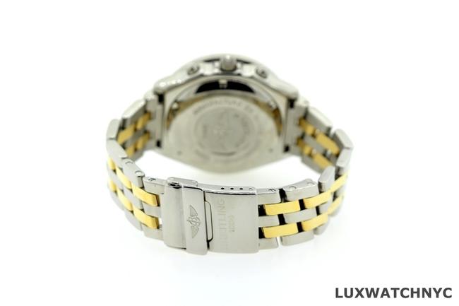 Breitling Gold and Stainless Steel 4ct Mens 2-tone Chronographe with Diamond Bezel Watch