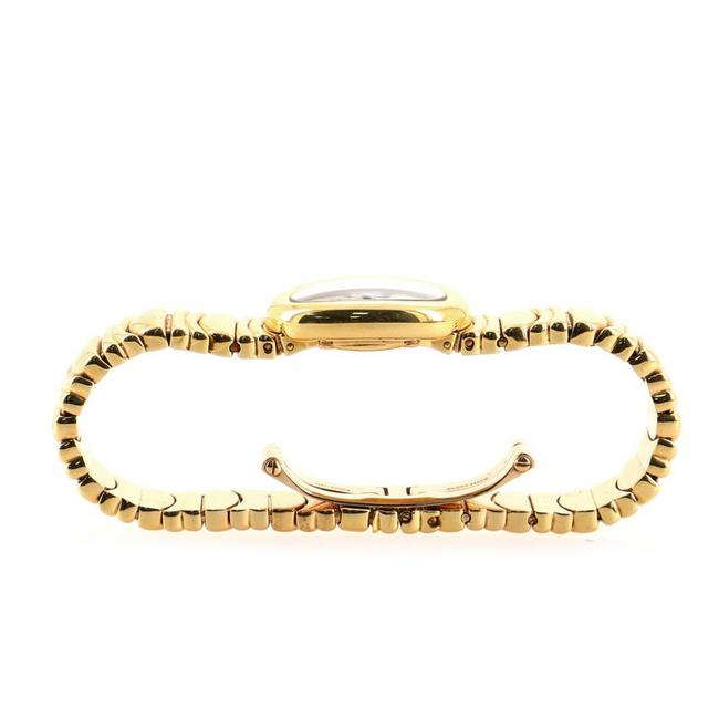 Cartier Silver Baignoire Quartz Yellow Gold 18 Watch