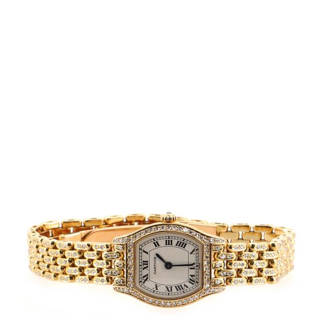 Cartier Tortue Quartz Yellow Gold and Diamonds 20 Watch