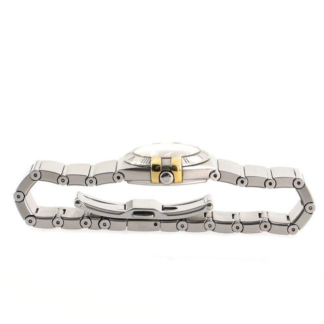 Omega Yellow Constellation Quartz Stainless Steel and Gold Watch